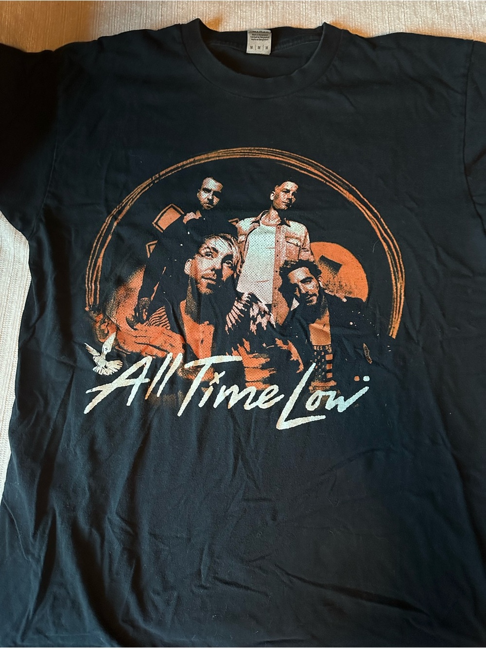 All time low tell me I’m alive tour merch  Black Graphic Band T-Shirt